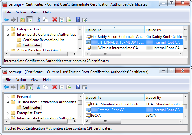 Enterprise Certificates